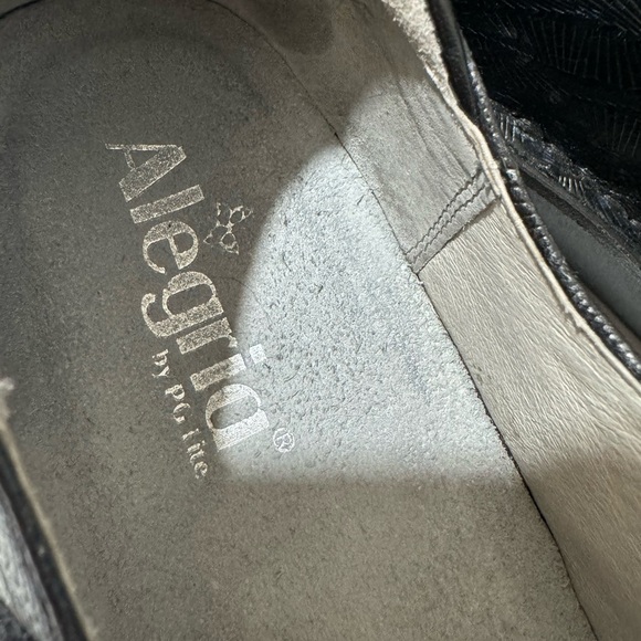 Alegria Women's Pal-790 Black Sparkle Leather Clogs Sz 37 - Picture 8 of 9